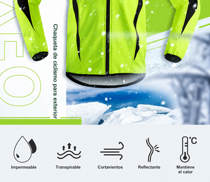 Chaqueta Térmica Cortavientos Softshell con Forro Polar | Protección Total para Movilidad Urbana