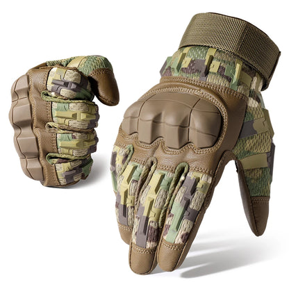 Guantes Tácticos para Exterior con Pantalla Táctil, Protección de Nudillos y Agarre Antideslizante