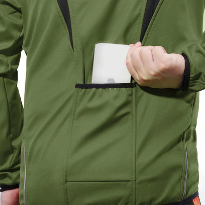 Chaqueta Térmica Cortavientos Softshell con Forro Polar | Protección Total para Movilidad Urbana