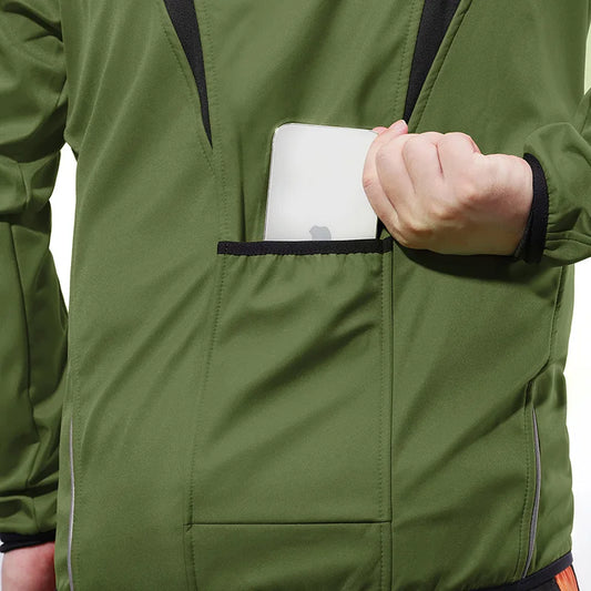 Chaqueta Térmica Cortavientos Softshell con Forro Polar | Protección Total para Movilidad Urbana