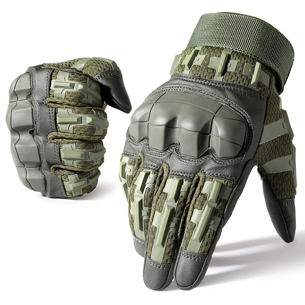 Guantes Tácticos para Exterior con Pantalla Táctil, Protección de Nudillos y Agarre Antideslizante